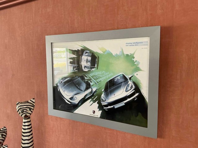 Porsche kaders wanddecoratie (10x) - afbeelding 9 van  10