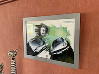 Porsche kaders wanddecoratie (10x) - afbeelding 9 van  10
