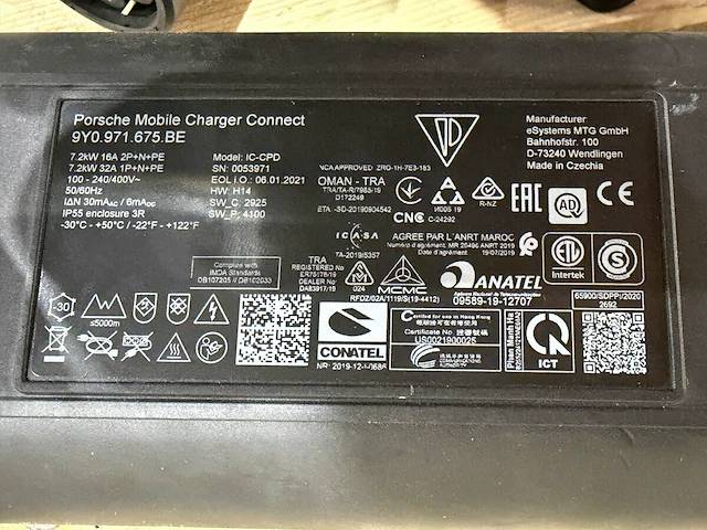 Porsche mobile charger connect - afbeelding 17 van  22