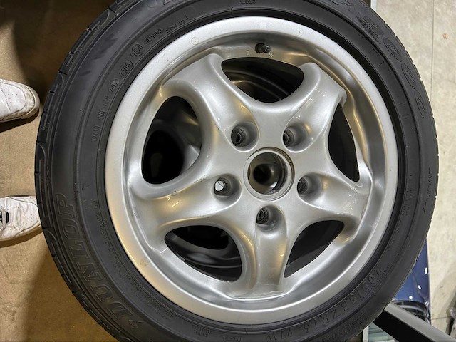 Porsche oem 16” cup design 93 velgen + banden - afbeelding 15 van  23