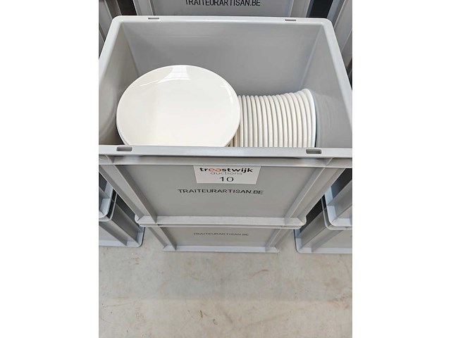 Porselein: dessertborden (90x) - afbeelding 1 van  3