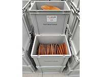 Porselein: diepe borden f2d bruin (100x)