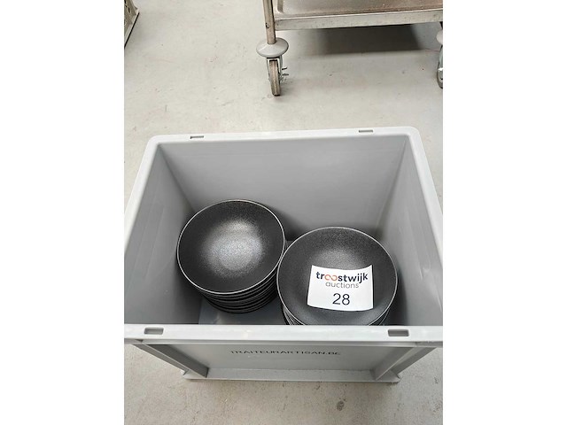 Porselein: kommen f2d black dusk (21x) - afbeelding 1 van  2