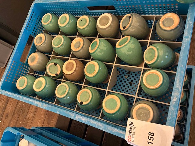 Porselein potjes (95x) - afbeelding 2 van  5