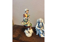 Porseleinen beeldjes (4x) - afbeelding 2 van  5