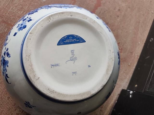 Porseleinen bloempot delft diam. 40cm - afbeelding 5 van  5