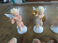 Porseleinen engelen 8 stuks - afbeelding 2 van  4
