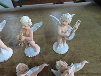 Porseleinen engelen 8 stuks - afbeelding 3 van  4