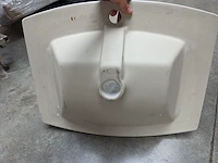 Porseleinen inbouw wastafel eago bb 107 - afbeelding 4 van  4