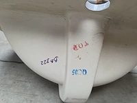 Porseleinen inbouw wastafel eago bb 222 - afbeelding 4 van  4