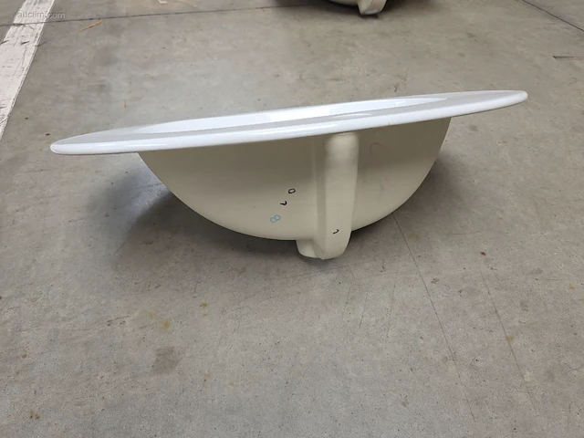 Porseleinen inbouw wastafel eago bb 226 - afbeelding 3 van  4