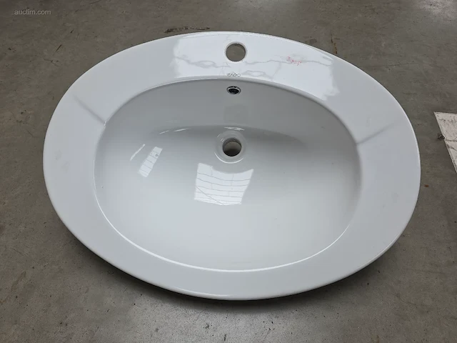 Porseleinen inbouw wastafel eago bb 226 - afbeelding 1 van  4