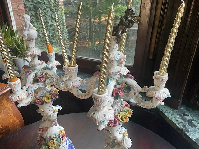 Porseleinen kandelaars - afbeelding 2 van  5