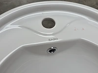 Porseleinen opbouw wastafel eago ba 103 - afbeelding 3 van  4