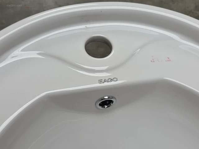 Porseleinen opbouw wastafel eago ba 103 - afbeelding 3 van  4