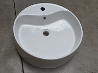 Porseleinen opbouw wastafel eago ba 106