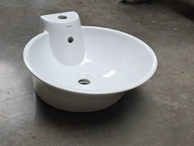 Porseleinen opbouw wastafel eago ba 121 - afbeelding 1 van  5
