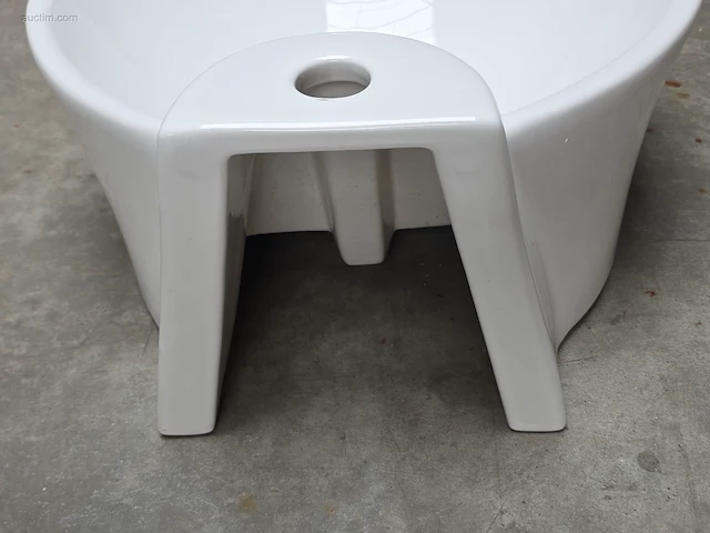 Porseleinen opbouw wastafel eago ba 121 - afbeelding 4 van  5