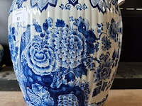 Porseleinen pot met deksel delft hoogte 85cm - afbeelding 4 van  7