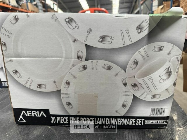 Porseleinen servies diner set - 30 st - aeria - afbeelding 2 van  4