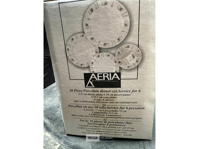 Porseleinen servies diner set - 30 st - aeria - afbeelding 3 van  4