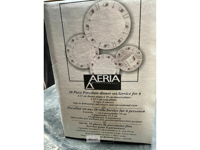 Porseleinen servies diner set - 30 st - aeria - afbeelding 4 van  4