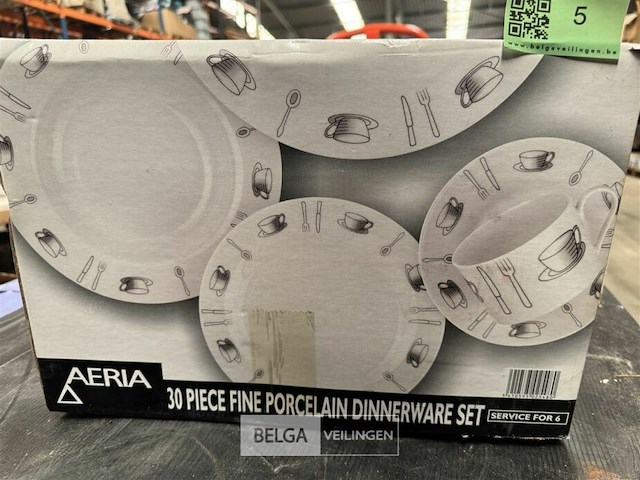 Porseleinen servies diner set - 30 st - aeria - afbeelding 1 van  3