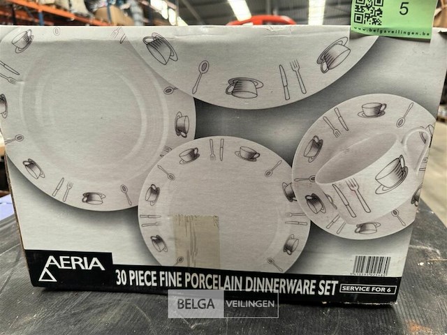 Porseleinen servies diner set - 30 st - aeria - afbeelding 2 van  3