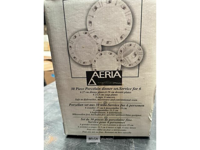 Porseleinen servies diner set - 30 st - aeria - afbeelding 3 van  3