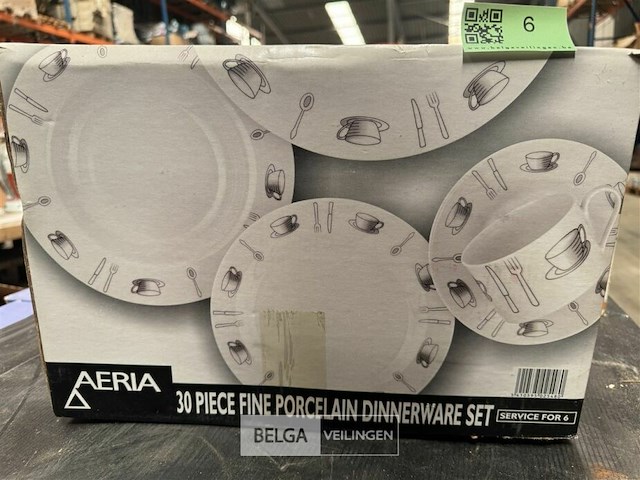 Porseleinen servies diner set - 30 st - aeria - afbeelding 2 van  3