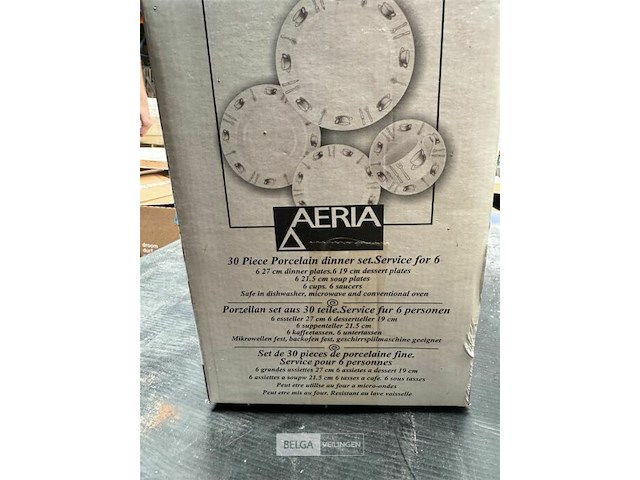 Porseleinen servies diner set - 30 st - aeria - afbeelding 3 van  3