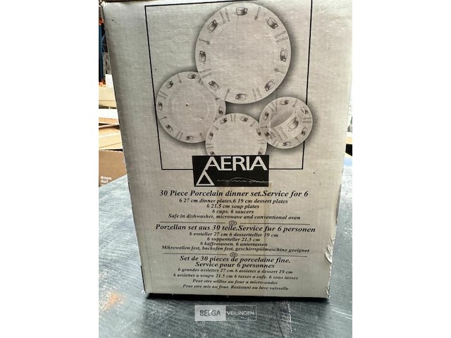Porseleinen servies diner set - 30 st - aeria - afbeelding 3 van  3