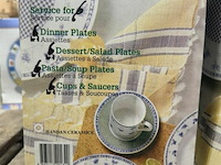 Porseleinen servies diner set - 30 st - country fair - afbeelding 3 van  4