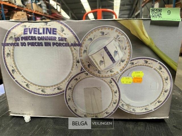 Porseleinen servies diner set - 30 st - eveline - afbeelding 2 van  4