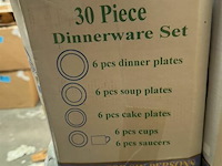 Porseleinen servies diner set - 30 st - afbeelding 3 van  3