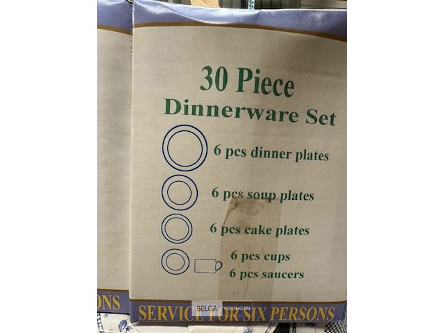 Porseleinen servies diner set - 30 st - afbeelding 3 van  3