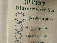 Porseleinen servies diner set - 30 st - afbeelding 3 van  3