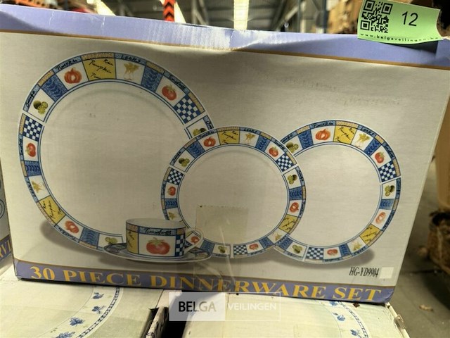Porseleinen servies diner set - 30 st - afbeelding 1 van  3