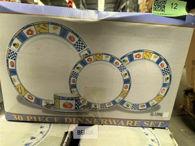 Porseleinen servies diner set - 30 st - afbeelding 2 van  3