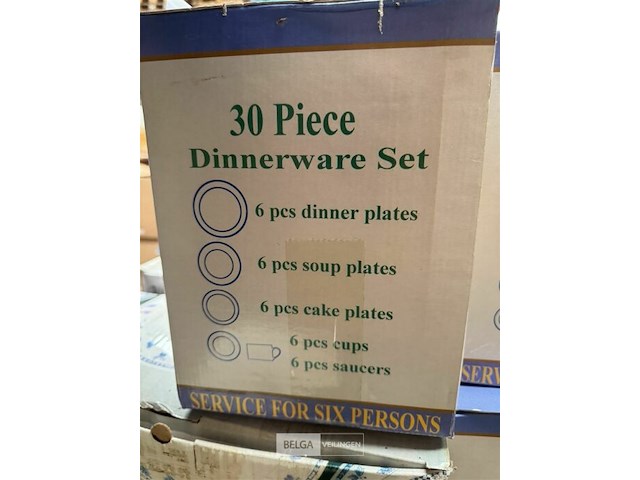 Porseleinen servies diner set - 30 st - afbeelding 3 van  3