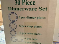 Porseleinen servies diner set - 30 st - afbeelding 3 van  3