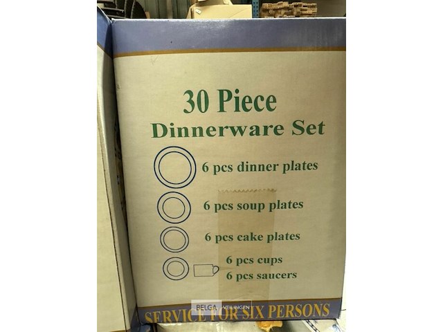 Porseleinen servies diner set - 30 st - afbeelding 3 van  3