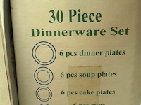 Porseleinen servies diner set - 30 st - afbeelding 3 van  3