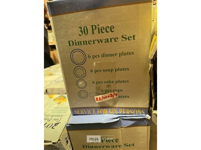 Porseleinen servies diner set - 30 st - afbeelding 3 van  3