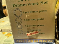 Porseleinen servies diner set - 30 st - afbeelding 3 van  3