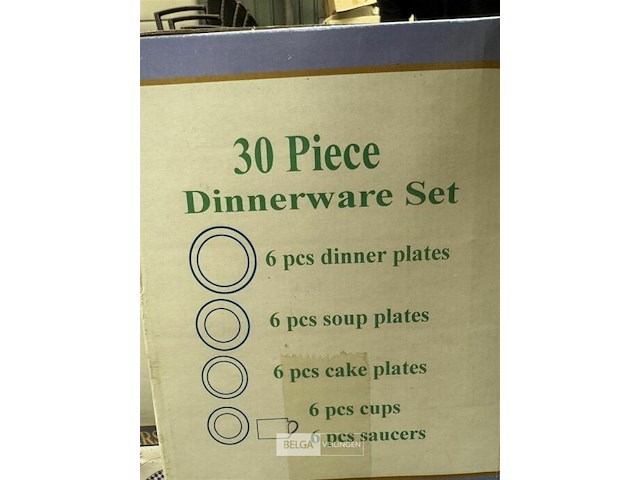 Porseleinen servies diner set - 30 st - afbeelding 3 van  3