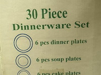 Porseleinen servies diner set - 30 st - afbeelding 3 van  3