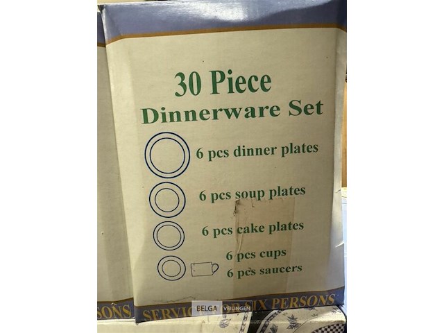 Porseleinen servies diner set - 30 st - afbeelding 3 van  3