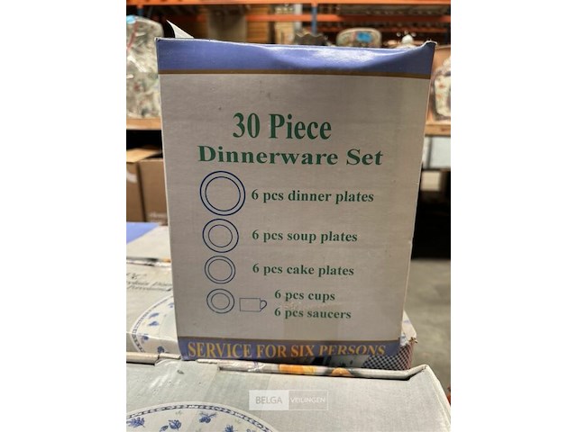 Porseleinen servies diner set - 30 st - afbeelding 3 van  3