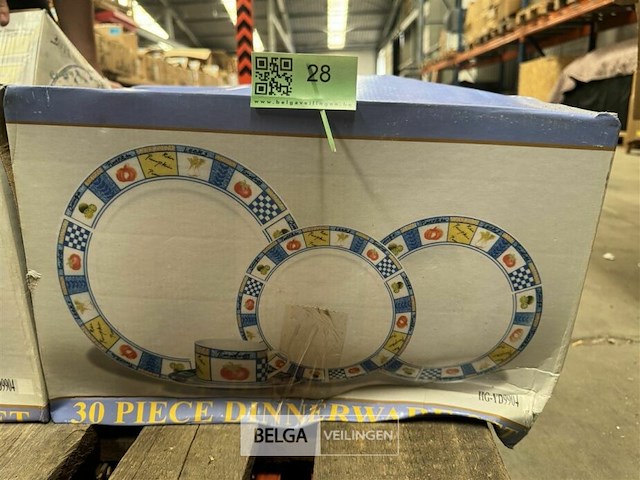 Porseleinen servies diner set - 30 st - afbeelding 1 van  2